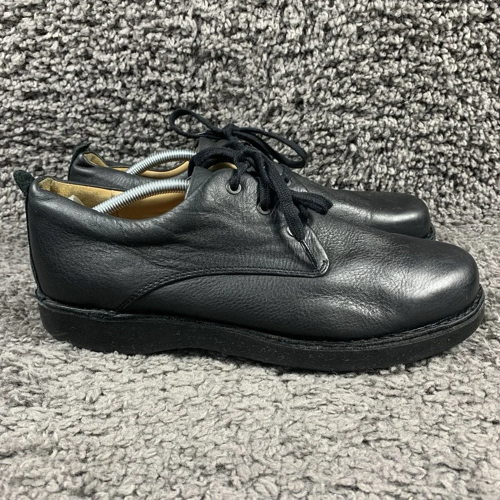Samuel Hubbard Mens Shoes 12 W Black Leather Casual Comfort M1100